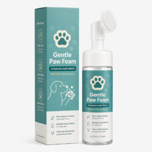 Gentle Foaming Paw Wash with Silicone Brush