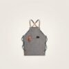 Denim Workwear Apron with Logo Print