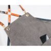 Denim Workwear Apron with Logo Print