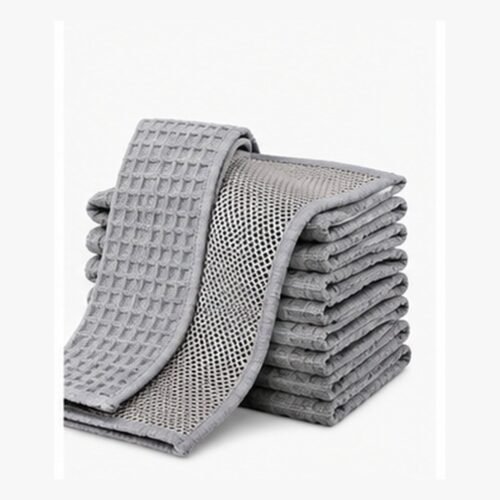 Dual-Texture Microfiber Scrub Cloths - 6 Pack