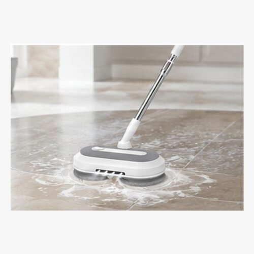 Electric Spin Floor Scrubber with 4 Reusable Pads