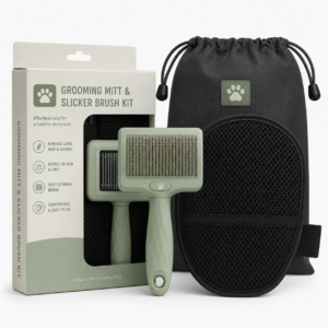 Grooming Mitt & Slicker Brush Kit