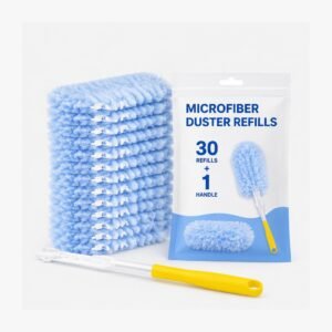 Microfiber Duster Refills 30-Pack Set with Handle